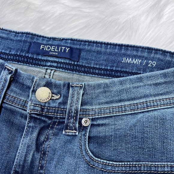 🚫SOLD! NWT🤩 |•FIDELITY DENIM•| Nordstrom Jimmy Slim Straight Leg Jeans - Picture 5 of 16